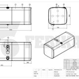 Fuel tank for Scania 750L 690x740x1655 - 1888928